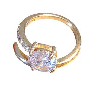 Radiance by Absolute™ 3.60ctw Round Solitaire Wrap Ring Bypass Adjustable